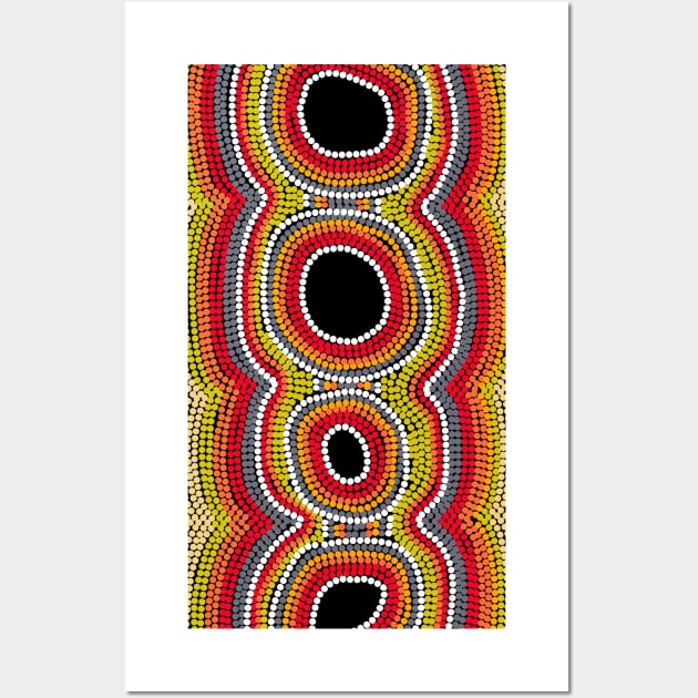 Aboriginal Art - SeedPod Wall Art by hogartharts